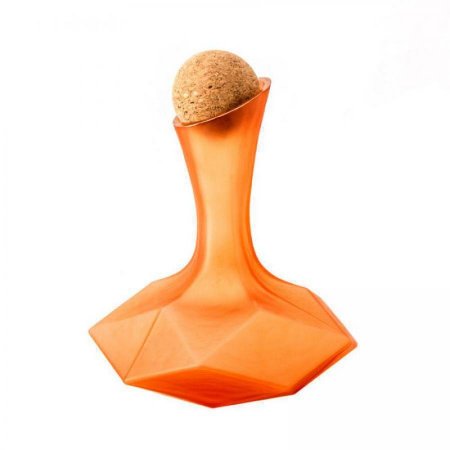 كوز شراب زجاج برتقالي ماط غطا طابة KX5171-4 ++ 