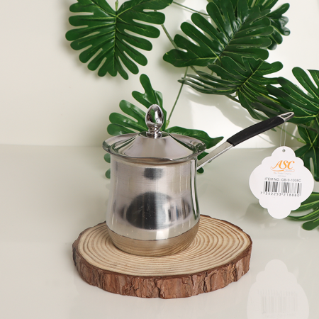 بكرج غلاية 500 مل ستانلس ستيل بغطا نمرة 8 يد عريض سلكون GB-9-1008C -ط4