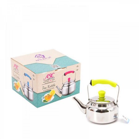 ابريق شاي 1 لتر ستانلس ستيل يد سلكون ملون SF332C/1L +ط5+