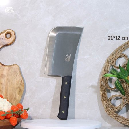 بلطة ستانلس 21*12سم يد عظم اسود طويل A74/1 =ع3