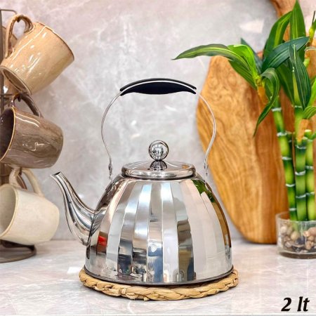 براد شاي 2 لترستانلس ستيل ثقيل يد سلكون ملون GF36/3 =ب2