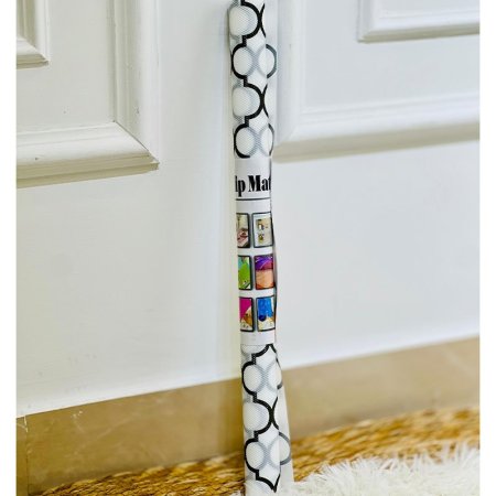 رول مطبخ مشمع 45*1متر بلاستك ابيض K302/7 مرسم اشكال اسلامية ملون =VGR1