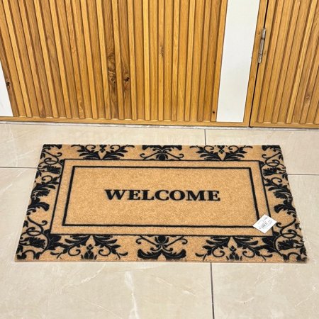 دعسة باب مستطيل 75*45سم مكتب WELCOME بني واسود K159/1 =ك4
