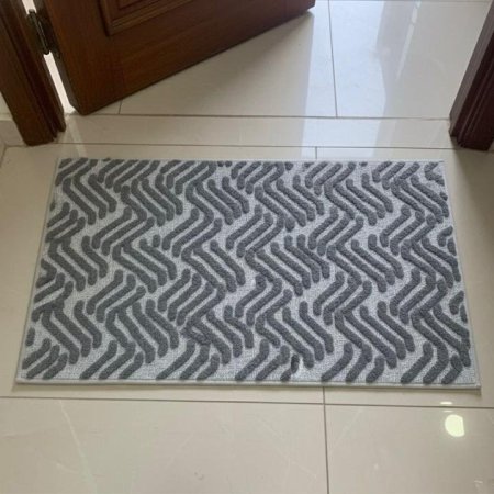 دعسة ارض فرو مخطط مستطيل 80*50سم ملون EL69/1 =ك8